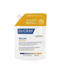 Ducray Kelual Squanorm Haarbehandlung Shampoo Antischuppen For Scalp With Dry Dandruff Nachfüllen, 400 ml