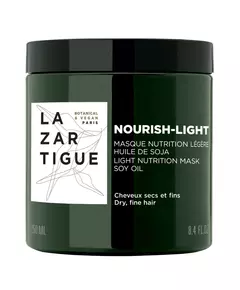 Lazartigue Nourish-Light Vegan Haarbehandlungs-Crememaske Feuchtigkeitsspendend Nach dem Shampoo, 250 ml