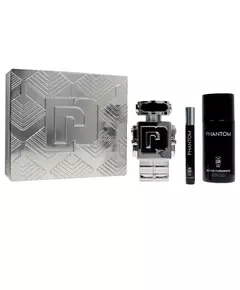 Set Paco Rabanne: Phantom Eau De Toilette For Men 100 ml + Phantom Eau De Toilette For Men 10 ml + Phantom Deodorant Spray For Men, 100 ml