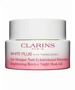 Clarins White Plus Belebend Aufhellend Gelmaske Gesicht Hals Dekolleté, 50 ml