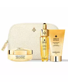 Set Guerlain: Abeille Royale Honey Age-Defying Day Cream For Face 50 ml + Abeille Royale Replumping Oil For Face & Neck 15 ml + Abeille Royale Cleansing Foam, 4 pièces