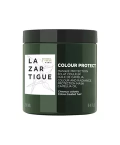 Lazartigue Color Protect Huile de camélia Masque crème pour traitement des cheveux Protection des couleurs, 250 ml