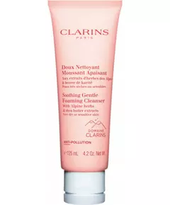 Clarins Gentle Soothing Antipollution Crème moussante nettoyante, 125 ml