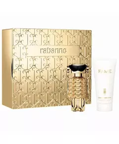 Set Paco Rabanne: Fame Intense Eau De Parfum For Women 50 ml + Fame Intense Hydrating Body Lotion, 2 pièces