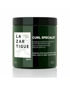 Lazartigue Curl Specialist Masque crème pour traitement des cheveux Hydratation, 250 ml
