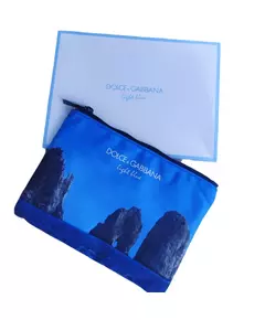 Dolce & Gabbana Light Blue Toilettenartikel GWP Textilbeutel Blau