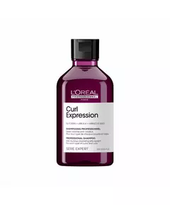 L'Oreal Professionnel Serie Expert Curl Expression Glycerin + Harnstoff H + Hibiskussamen Haarshampoo Anti-Ansammlung, 300 ml