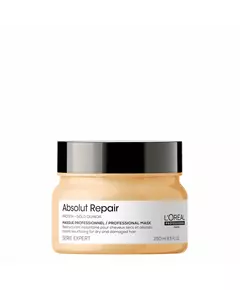 L'Oreal Professionnel Serie Expert Absolut Repair Protein + Gold Quinoa Haarbehandlungs-Crememaske Sofortiges Resurfacing, 250 ml