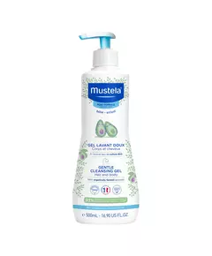 Mustela Mustela Avocat Nettoyage doux Gel nettoyant Pour le visage & les cheveux, 500 ml