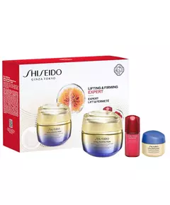 Set Shiseido: Vital Perfection Uplifting & Firming Cream Face 50 ml + Vital Perfection Firming Overnight Cream For Face 15 ml + Ultimune Power Infusing Serum For Face, 50 ml
