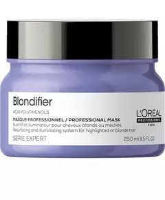 L'Oreal Professionnel Serie Expert Blondifier Acai-Polyphenole Haarbehandlungs-Crememaske Neubeschichtung und Beleuchtung, 250 ml