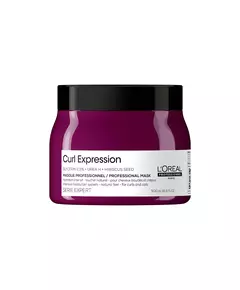 L'Oreal Professionnel Serie Expert Curl Expression Glycerin 2 5% + Harnstoff H + Hibiskussamen Haarbehandlungs-Crememaske Intensive Feuchtigkeitspflege, 500 ml