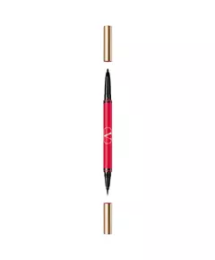 Valentino Twin Liner Double terminaison Crayon eyeliner en gel 02 Noir & Rosso, 8 g