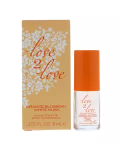 Love 2 Love Orange Blossom + White Musk Eau de Toilette Pour les femmes, 11 ml