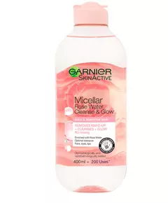 Garnier Rose Glow Beseitigt Unreinheiten Mizellenwasser Für alle Hauttypen, 400 ml