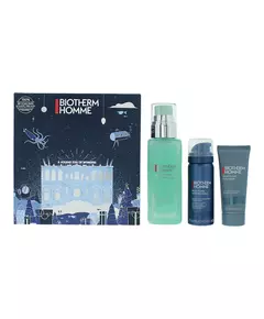 Set Biotherm: Aquapower Hydrating Gel For Face 75 ml + Homme Eliminates Impurities Cleansing Gel For Face 40 ml + Homme Shaving Foam, 75 ml