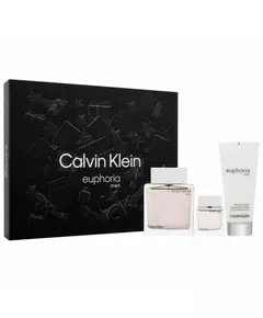 Euphoria Men Eau de Toilette 100 ml + Eau de Toilette 15 ml + After-Shave-Balsam, 100 ml