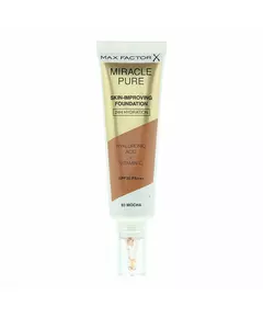 Max Factor Miracle Pure Flüssige Grundierung & Serum 2-in-1 Mokka 93 SPF30, 30 ml