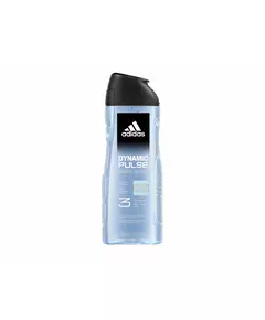 Adidas Dynamic Pulse Rafraîchit Gel douche Corps Visage Cheveux Tous les types de peau, 400 ml