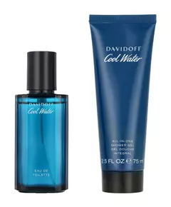 Set Davidoff: Cool Water Eau De Toilette For Men 40 ml + Cool Water Shower Gel, 40 ml
