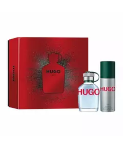 Hugo Man Set Hugo Boss: Hugo Green Eau De Toilette For Men 75 ml + Hugo Man Deodorant Spray For Men, 2 Stück