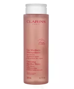 Clarins Cleansing Micellar Water Nettoyage Eau micellaire Pour peaux sensibles, 200 ml