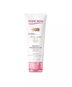 Topicrem Hydra+ Beschleunigt die natürliche Bräunung Selbstbräunungscreme Für Gesicht & Hals, 40 ml