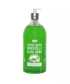 Les Petites Bains de Provence Marseille Aloe Vera Flüssigseife Für Hände & Körper, 1000 ml