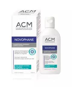 Laboratoire ACM Novophane Panthénol Shampooing traitement capillaire Calming Pour cuirs chevelus sensibles, 200 ml