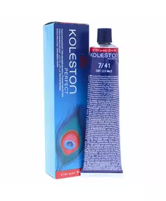 Wella Professionals Koleston Perfect Permanente Haarfarbe 7/41 Medium Red Ash Blonde, 60 ml