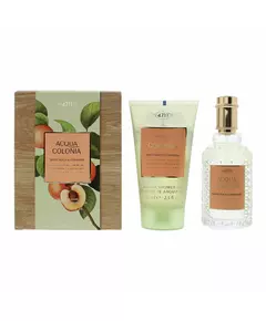 Set 4711: Acqua Colonia White Peach & Coriander Eau De Cologne Unisex 50 ml + Acqua Colonia White Peach & Coriander Moisturizing Shower Gel Body All Skin Types, 50 ml