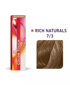 Wella Professionals Color Touch Ammoniakfrei Semi-permanente Haarfarbe 7/3 Medium Gold Blonde, 60 ml