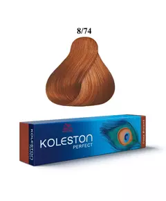 Wella Professionals Koleston Perfect Permanente Haarfarbe 8/74 Light Blond Chestnut Red, 60 ml