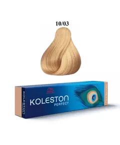 Wella Professionals Koleston Perfect Teinture permanente pour cheveux 10/03 Bright Natural Golden Blond, 60 ml