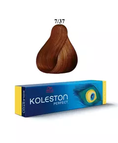 Wella Professionals Koleston Perfect Permanente Haarfarbe 7/37 Medium Blonde Golden Brown, 60 ml