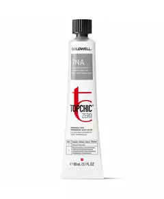 Goldwell TopChic Zero Ammoniakfrei Permanente Haarfarbe 7NA Mid Natural Ash Blonde, 60 ml