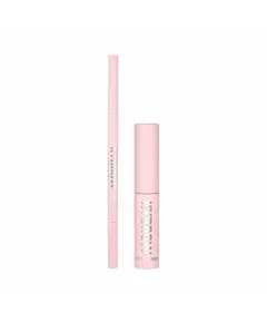 Set Kylie Cosmetics: Kybrow Defined Eyebrow Cream Pencil & Brush 2-In-1 005 Dark Brown 0.09 g + By Kylie Define Eyebrow Gel Translucent, 0,1 g