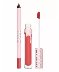 Set Kylie Cosmetics: By Kylie Liquid Lipstick 503 Bad Lil Thing 3 ml + By Kylie Pencil Lip Liner Bad Lil Thing, 3 ml