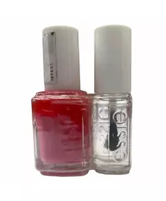 Set Essie: Nail Enamel Vegan Glossy Shine Finish Nail Polish 20 Lovie Dovie 13.5 ml + Nail Care - Good To Go Top Coat Nail Strengthening Lacquer, 13,5 ml