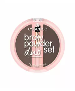 Essence Duo Set Matt Augenbrauenpuder 03 Dunkel, 1,8 g