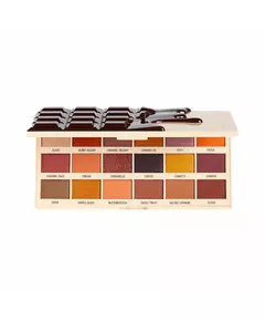 Makeup Revolution I Heart Palette de fards à paupières Chocolat Nudes Caramel 18 nuances, 18 g
