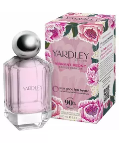 Yardley Vibrant Peony Eau de Parfum Pour les femmes, 100 ml