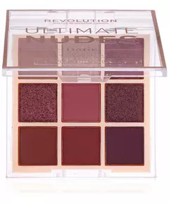 Makeup Revolution Ultimate Nudes Lidschattenpalette Dunkel 9 Schattierungen, 8,1 g