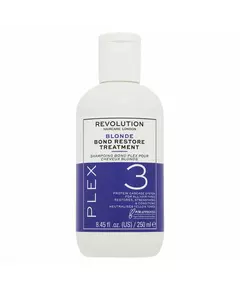 Revolution Haircare Blonde Plex 3 Shampooing traitement capillaire Restaure Pour cheveux abîmés, 250 ml