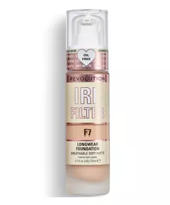 Makeup Revolution IRL Filter Ölfrei Lange Tragedauer Creme-Grundierung F7, 23 ml