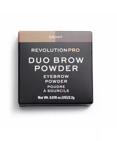 Makeup Revolution REVOLUTION PRO Vegan Augenbrauenpuder Ebenholz, 2,2 g
