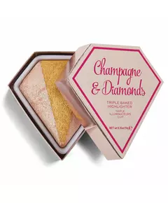 I Heart Revolution Champagne & Diamonds Poudre illuminatrice Cuit trois fois, 10 g