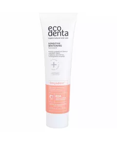 Aufhellende Zahnpasta für empfindliche Zähne und empfindliches Zahnfleisch Ecodenta Omyadent Sensitive Whitening, 100 ml