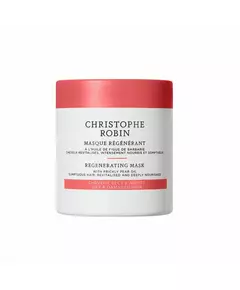 Christophe Robin Regenerating Huile de figue de barbarie Masque crème pour traitement des cheveux Pour revitaliser, 100 ml