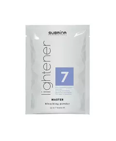 Subrina Professional Lightener Up to 7 Levels of Lift Poudre oxydante pour cheveux, 50 g